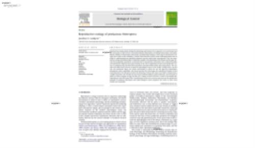 Reproductive ecology of predaceous Heteroptera